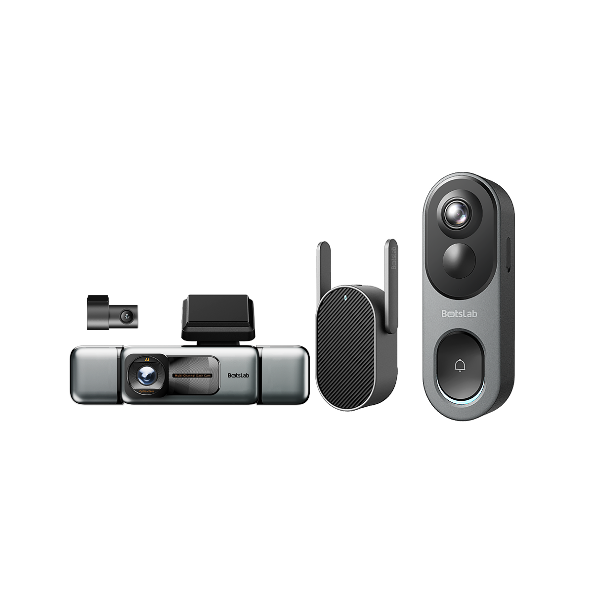 Sicherheits-Bundle für Haus und Fahrzeug: W510-4-Kamera-Außenkamera + G980H-4-Kanal-Dashcam