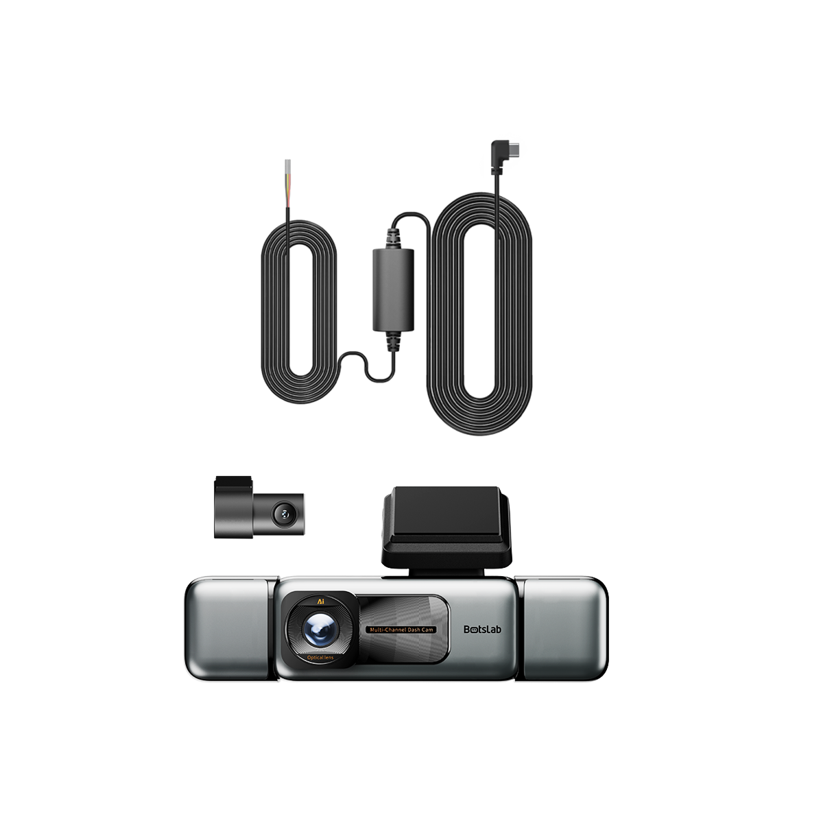 G980H-4-Kanal-Dashcam + fest verdrahtete Type-C-Stromversorgung
