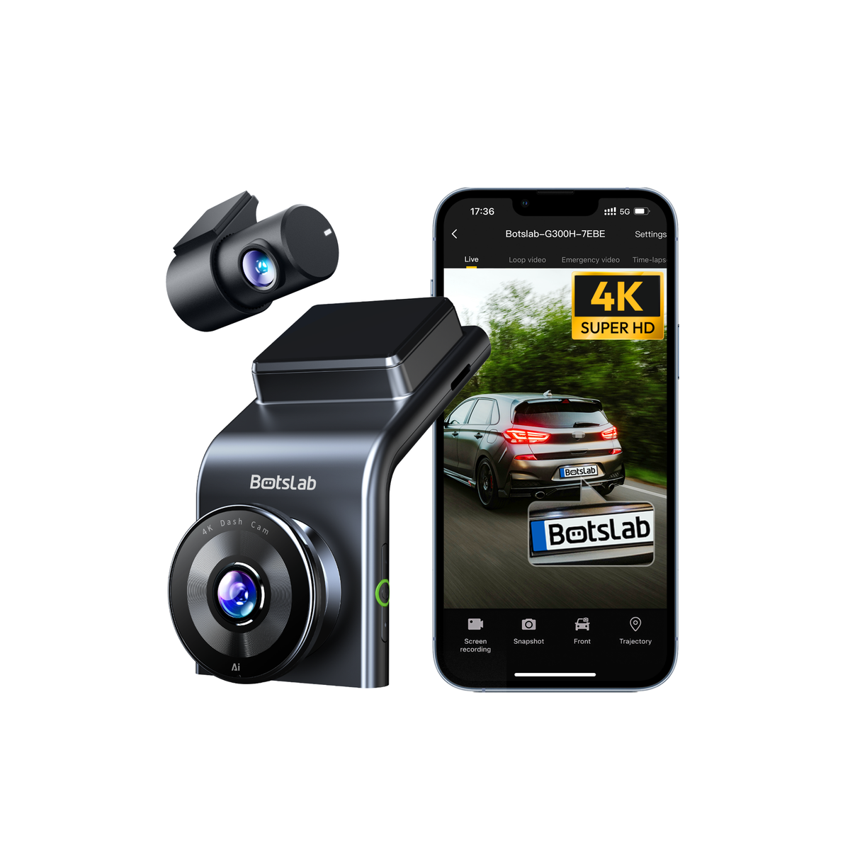 G300H Plus Dashcam (mehrsprachige Version)