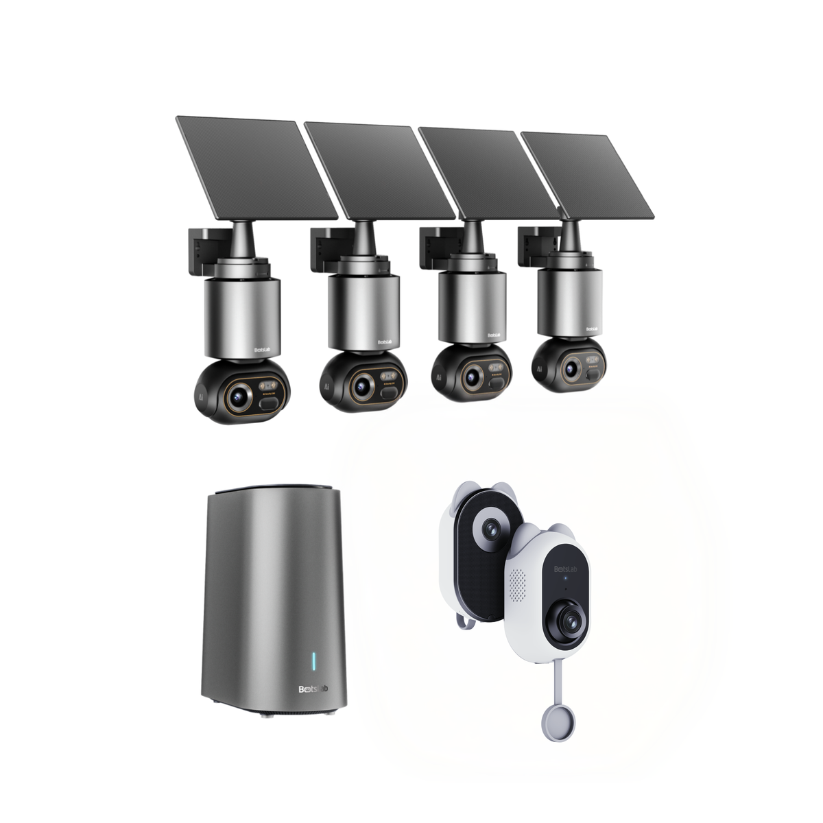 Sicherheitsbundle für das gesamte Zuhause: W510 Außenkamera + W101 Fensterkamera