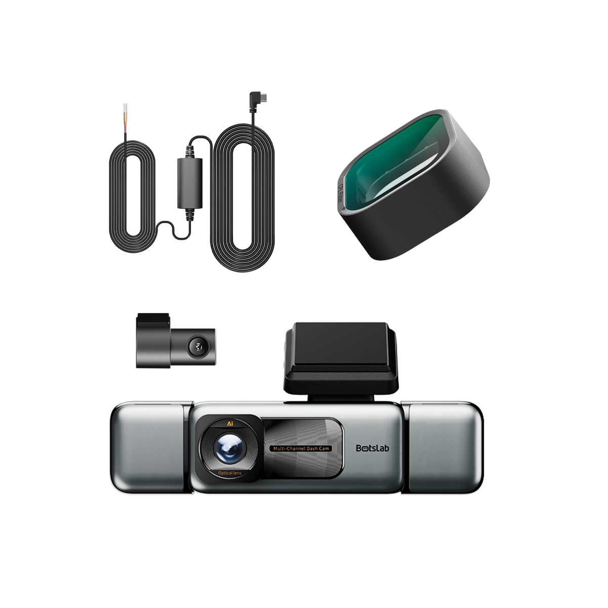 G980H 4-Kanal-Dashcam + CPL-Filter und fest verdrahtete Type-C-Stromversorgung