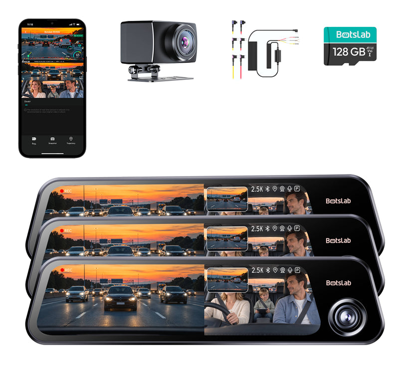 Nightvue-Rückspiegel-Dashcam NV900 (3er-Pack)