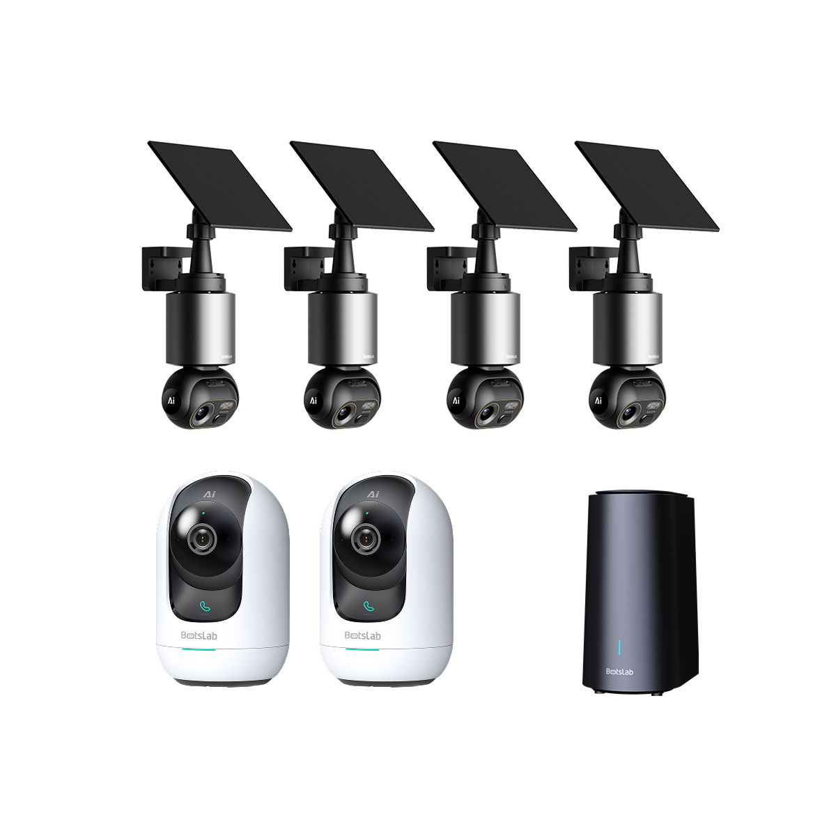 Sicherheitspaket für zu Hause: W510 Außenkamera + C221 Innenkamera (2er-Pack)