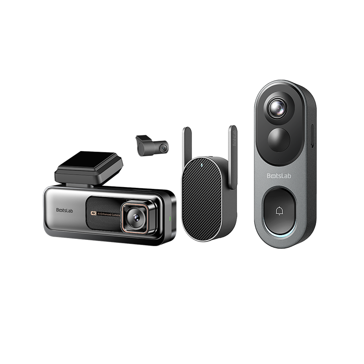 Home & Drive Security Bundle: G980H Pro Dash Cam + R810 Video Doorbell