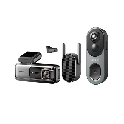 Sicherheits-Bundle für Haus und Fahrzeug: G980H Pro-Dashcam + R810-Video-Türklingel