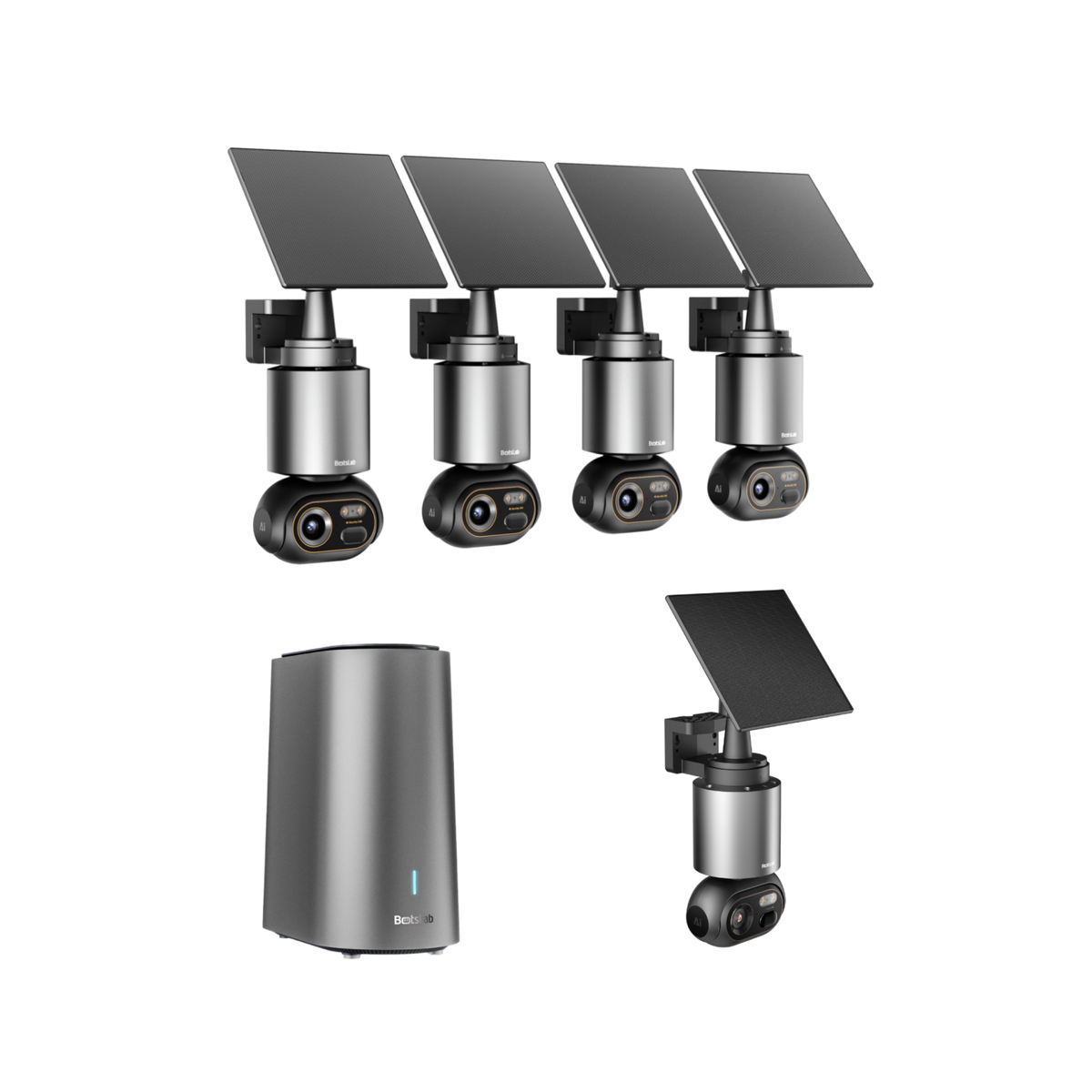 W510 4K KI-Überwachungskamerasystem | 5-Kamera-Set