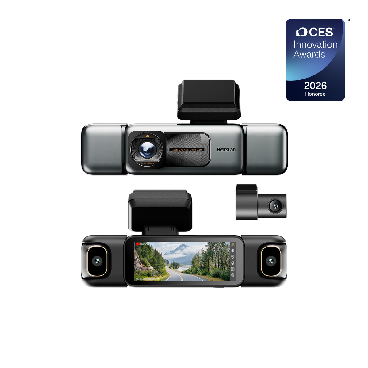 Home & Drive Security Bundle: R811S Video Doorbell + G980H 4-Channel Dash Cam