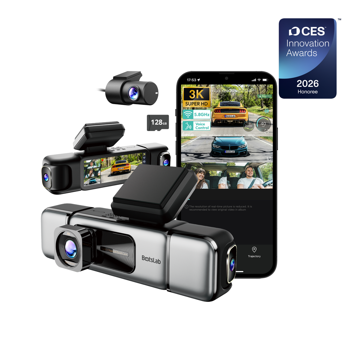 G980H Mehrkanal-Dashcam (4 Kameras)