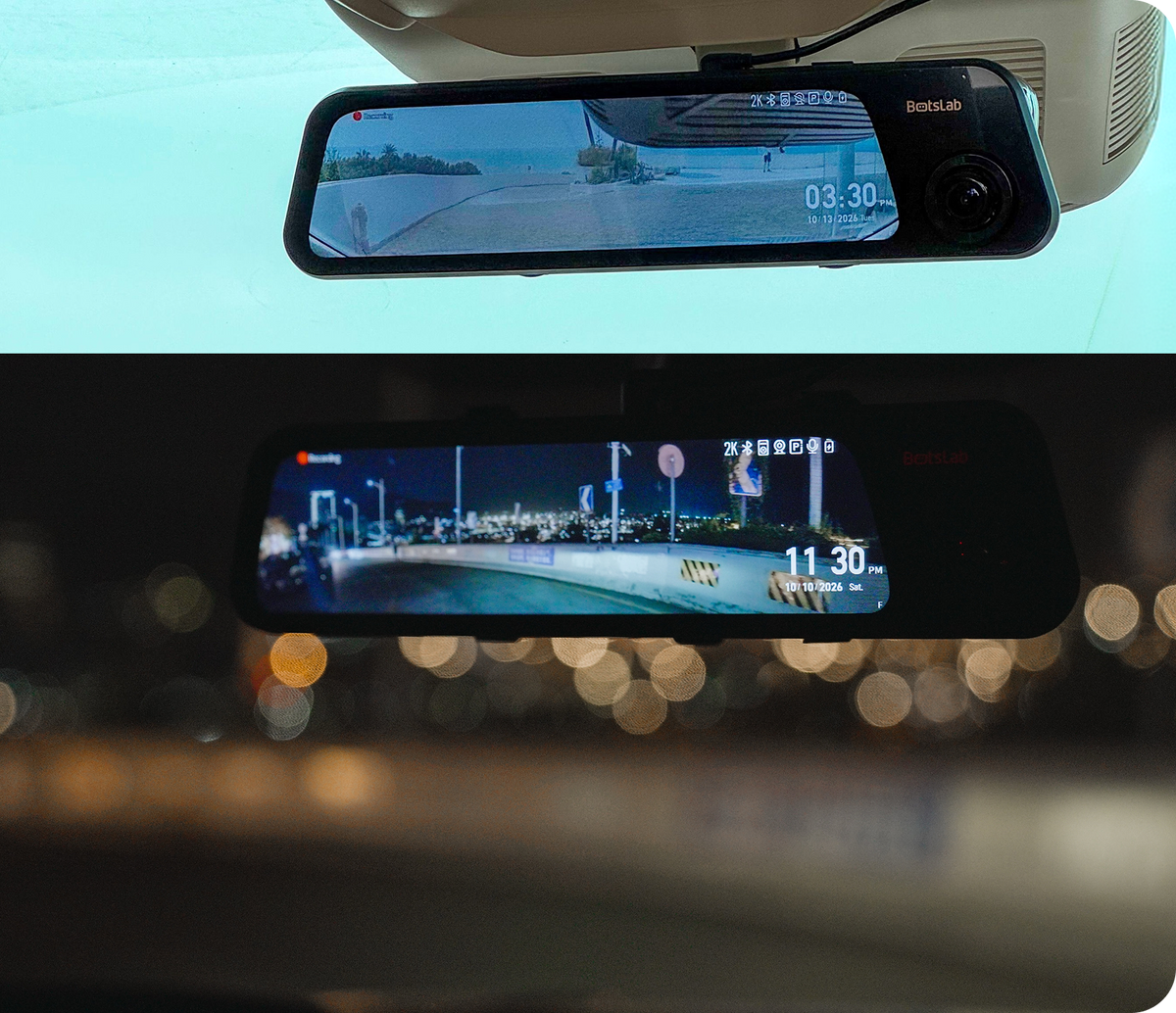 NV900-Display unter realen Fahrbedingungen