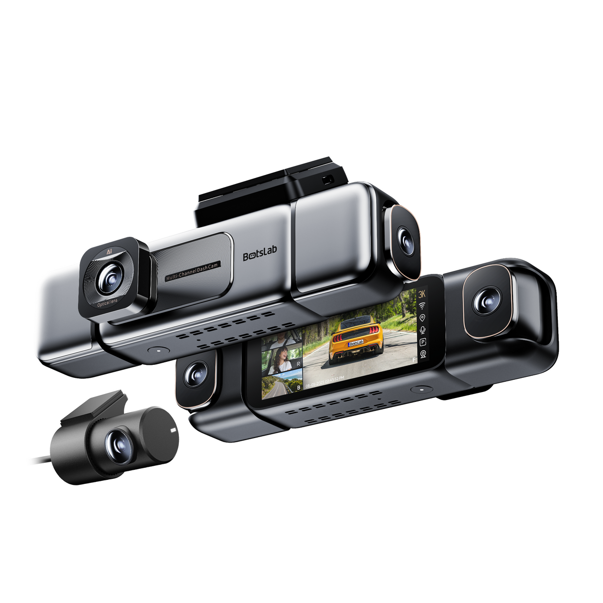 G980H 4-Kanal-Dashcam mit 4 Kameras
