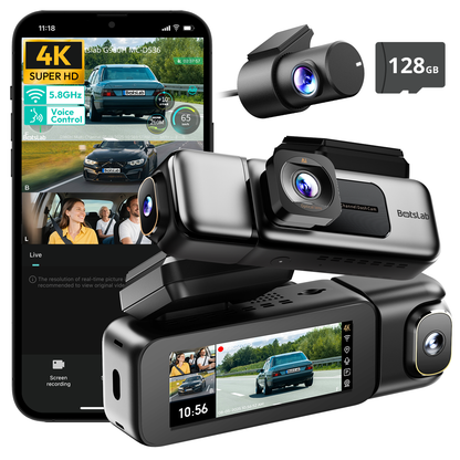 G980H 3-Kanal-Dashcam mit 3 Kameras
