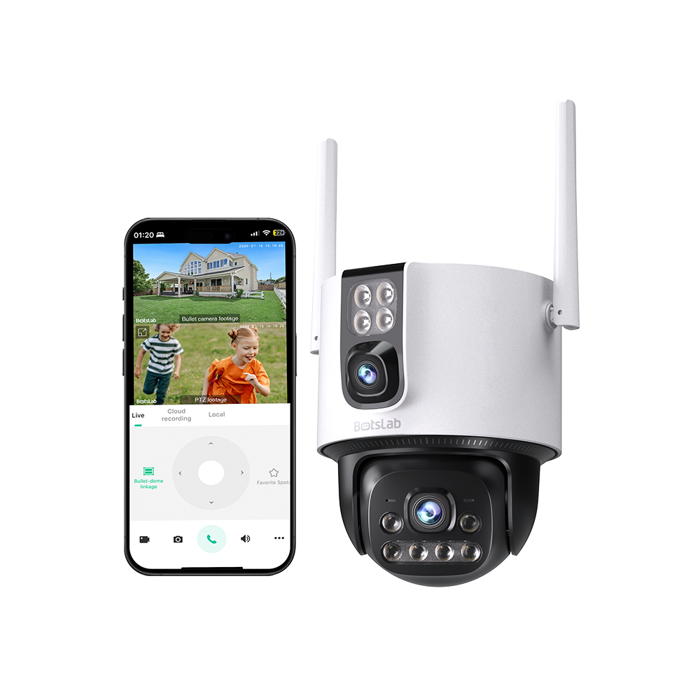 W315 Dual-Lens-Außenüberwachungskamera