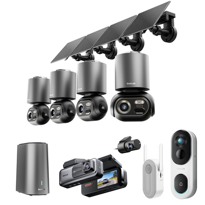 Sicherheitsbundle für Haus und Auto: W510 (4-Kamera-Set) + G980H Pro + R810 SE